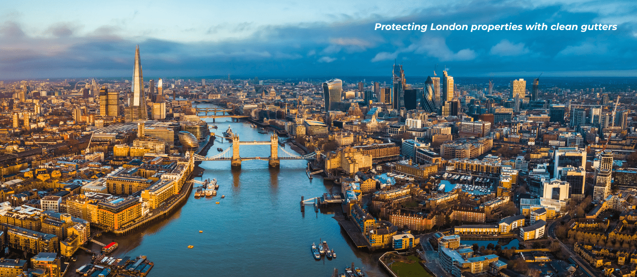 overview of london with river