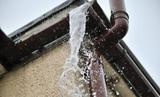 gutter leak